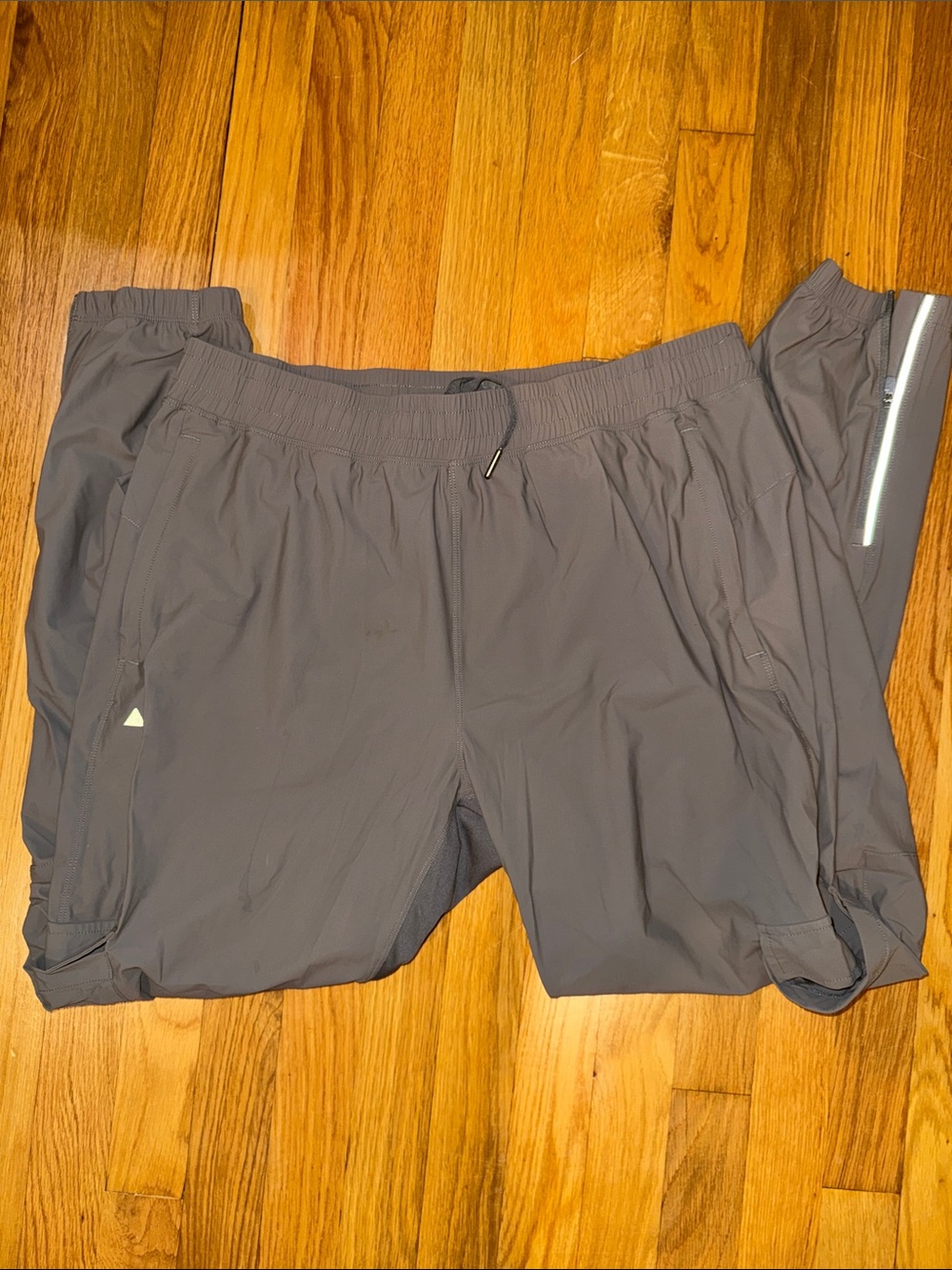 Men's Performance Joggers in Gray with Reflective Trim